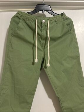Kensie Olive Green Drawstring Chinos
